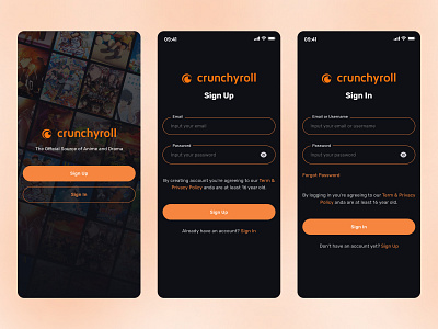 Crunchyroll App - Onboarding Anime Streaming Platform