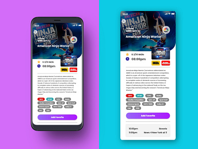 TV Show Details Page app design mobile app tv app ui ux