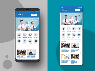 Edulogy Beranda - Mobile App (Redisgn) app design education app mobile app ui ux