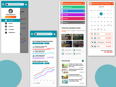 Financial Mobile Web Beranda Page #1 design finance finance website mobile web ui ux