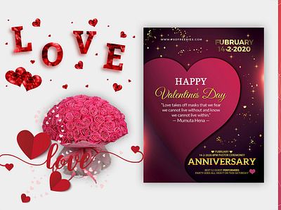 design event club valentines party flyer black branding card design flyer illustration invitation logo postcard ui vector