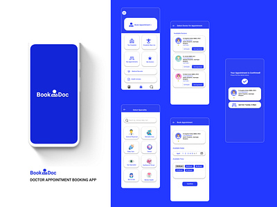 BookDoctor App UI Design app design booking app brand design doctor app ui uidesign uidesigner