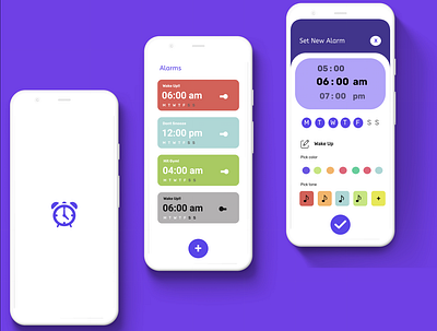 Alarm App UI Design alarm app app design ui uidaily uidesign