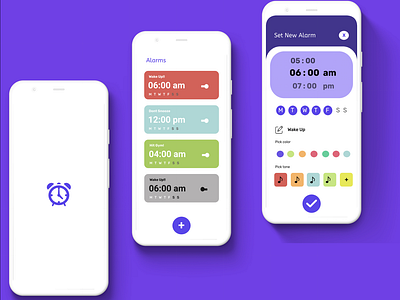 Alarm App UI Design