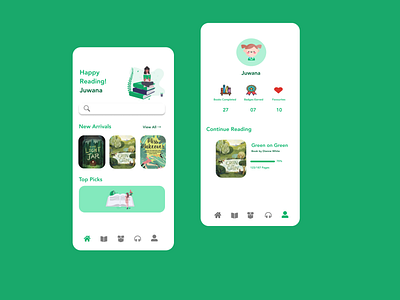 Reading App UI Design