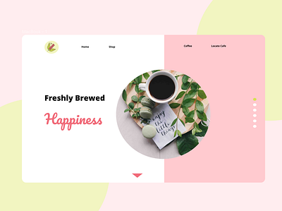 Coffee Web Page brand design cleanui design ui uidesign webdesign webpagedesign website