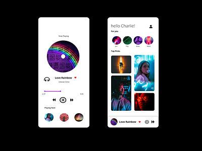 Music Player App app design design music app music player ui simpleui ui ui design uidesign