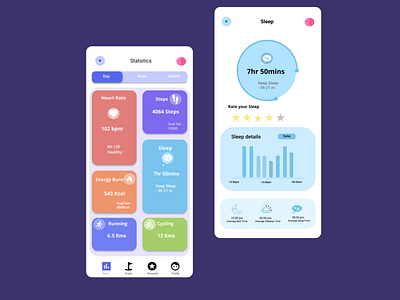 Fitness Tracker App UI