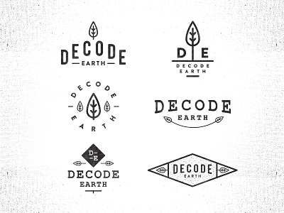 Decode Earth blackwhite decode earth logo metro minimal