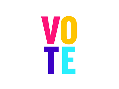 GO VOTE! animation colorful animation colorful art gif gradients graphic design illustration instagram reels mograph motion design motion graphic political political animation tiktok vote voting matters voting rights