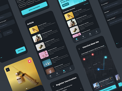 Vaccine Covid-19 App covid 19 typography ui vaccine