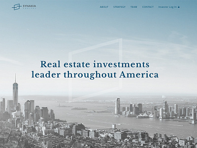 Real Estate blue corporate interface real estate ui