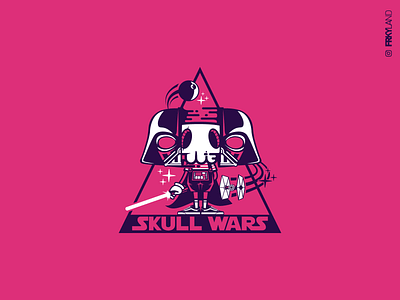 Skull War / Vader character darthvader design freaky illustration kid starwars