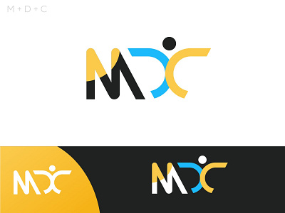 MDC branding branding concept letter lettermark logo logo design