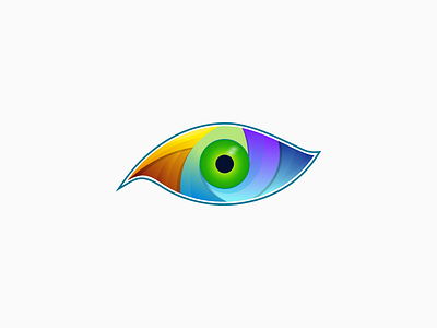 lens color branding colorfull design eye icon illustration lens logo vector