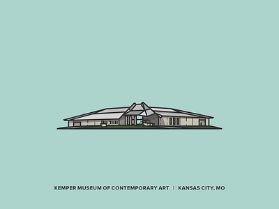 Kemper Museum of Contemporary Art architechture architectural design illustration kemper museum of art