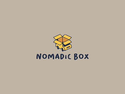 Nomadic Box Logo delivery icon illustration logo nomadic box nomads van van life