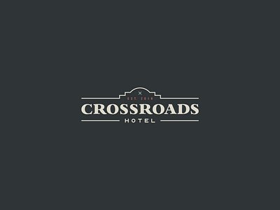 Crossroads Hotel Branding crossroads design hotel hotel branding kansas city logo logodesign