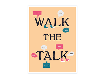 Walk the Talk illustration vector