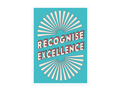 Recognise Excellence illustration vector