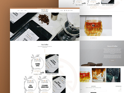 Mori Coffee web design