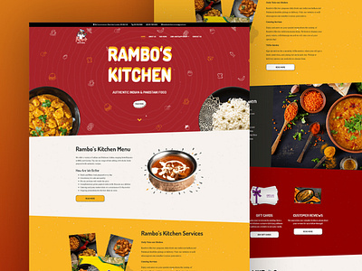 Rambo's Kitchen web design
