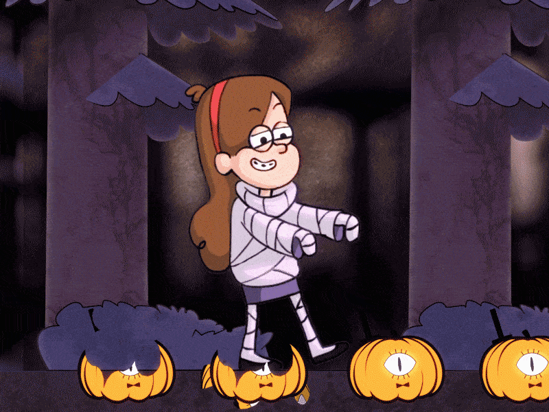 Smashing Pumpkins - Gravity Falls 2d animation after effects animation cartoon character cute framebyframe gif gravity falls halloween happyhalloween illustration ipad loop mabel motion graphics pumpkin rough animator smashing pumpkins spooky