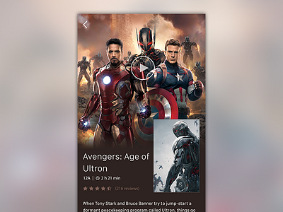 Movie App app film flat mobile movie ui