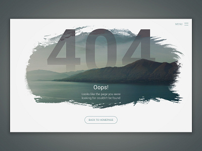 Daily UI 008 - 404 page