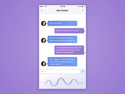 Daily UI 013 - Direct Messaging by Rick Butterworth on Dribbble