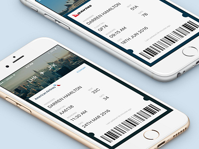 Daily UI 024 - Boarding Pass