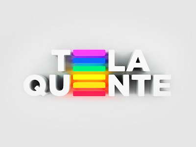 Tela Quente 3d identity logo rebrand title sequence tv