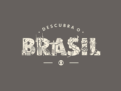 Descubra o Brasil identity logo tv