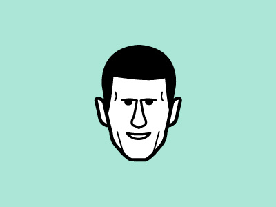 Novak Djokovic djokovic face novak tennis vector