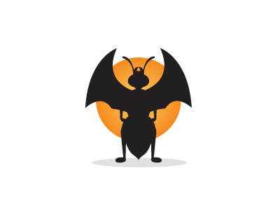 Ant ant batman logo vector