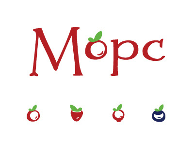 Morse cafe berry icon letter logo vector