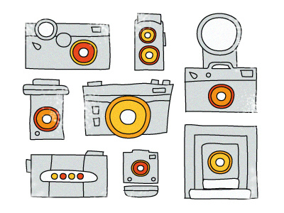 Old cameras cameras id illustration old photo vector