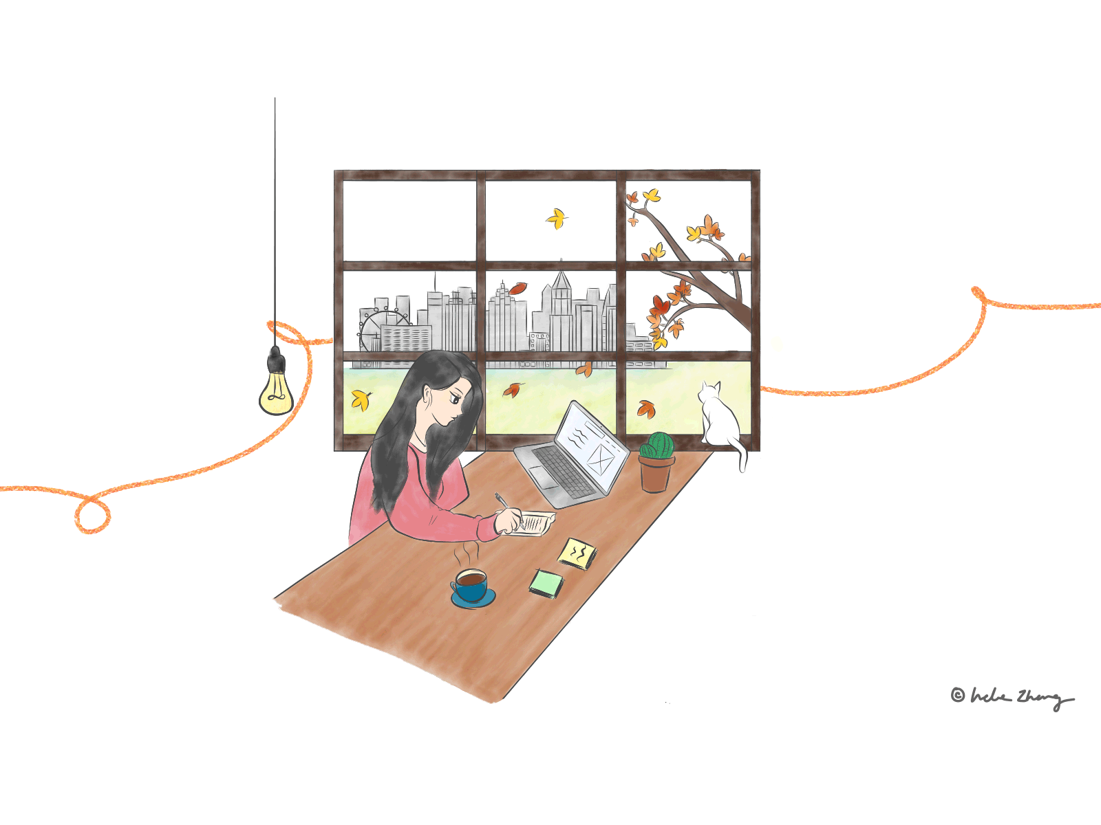 work from home - stay home stay safe adobe fresco adobe photoshop animation creativity illustration just for fun