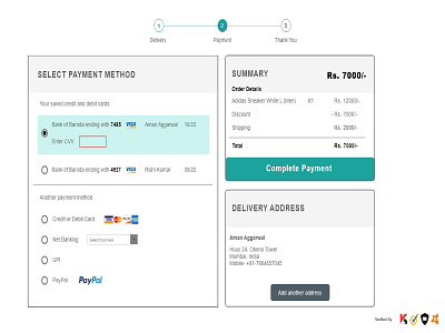 Payment Gateway - Daily UI 002 ui web