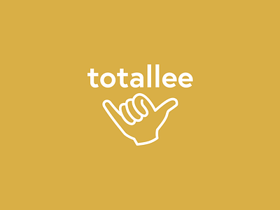 Totallee concept logo shaka
