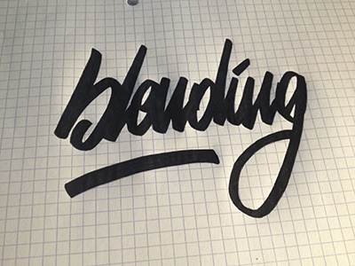 Blending - Pratice brush calligraphy hand writing lettering paper pratice writing