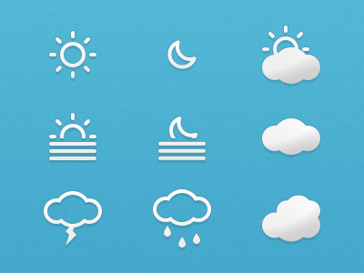 Weather Icons - Small Update design icon icons pictograph weather