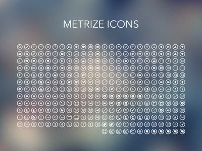 Metrize Icons [WIP-3] csh design eps font-face icon metro psd vector windows 8