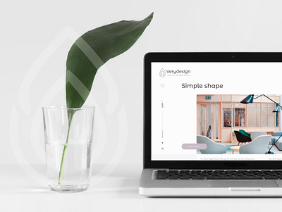 Website design for interior design studio Verydesign branding design desktop logo ui web website