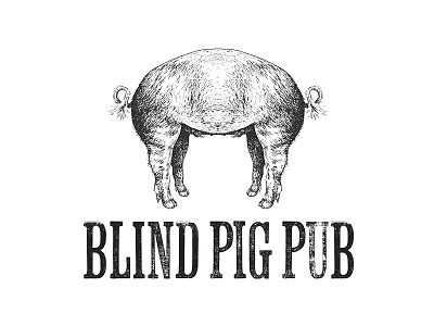Blind Pig Pub bar branding ink logo pig pub steven skadal