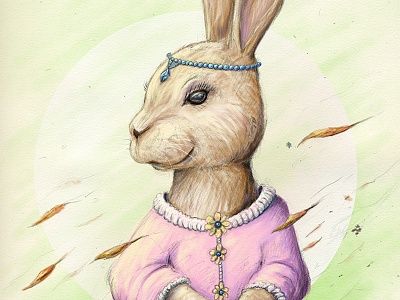 Miss Rabbit - Final art digital digital painting drawing illustration painting pencil rabbit sketch steven skadal