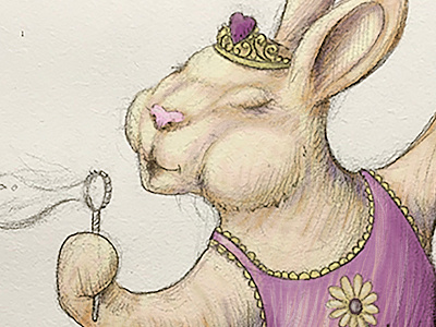 Ballerina Bunny art bunny digital digital painting drawing illustration pencil rabbit sketch steven skadal