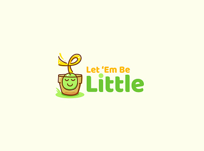 Let 'Em Be Little - logo design art branding childrens illustration design graphic design illustration logo logo design steven skadal vector