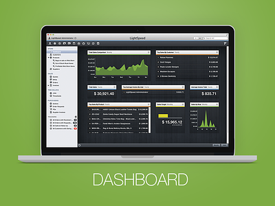 LightSpeed - Dashboard chart dashboard lightspeed retail stats ui