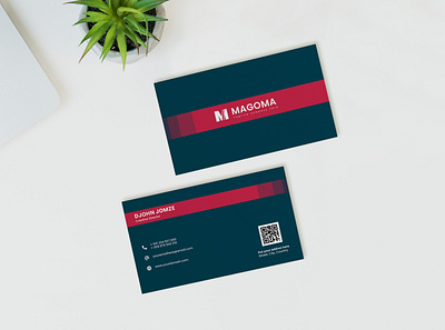 Business Card agency business card card clean corporate office prin template